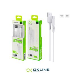 ART.OK-0009 OKLINE Type-C USB Cavo 100cm Bianco