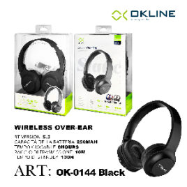 ART.OK-0144NERO OKLINE SUPERIOR SOUND CUFFIE BLUETOOTH NERO