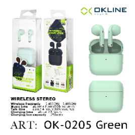 ART.OK-0205VER OKLINE STEREO CUFFIE WIRELESS VERDE