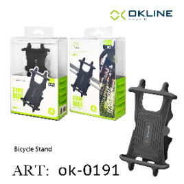 ART.OK-0191 OKLINE ROTATE FREELY SUPPORTO DEL TELEFONO MOTOCICLO E BICICLETTA NERO