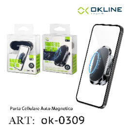 ART.OK-0189 OKLINE STRONG SUPPORTO IMPERMEABILE DEL TELEFONO MOTOCICLO E BICICLETTA NERO