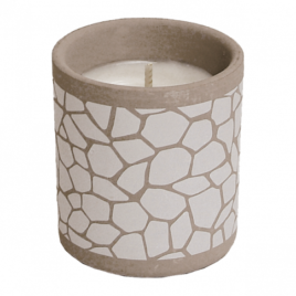 Bicchiere in terracotta con citronella – safari antizanzare