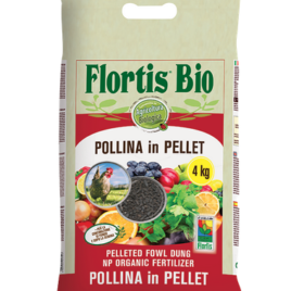 CONCIME ORGANICO NATURALE FLORTIS POLLINA IN PELLET Kg. 4