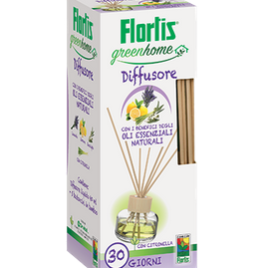 DIFFUSORE ANTIZANZARE PROFUMATORE con oli essenziali naturali GREENHOME FLORTIS