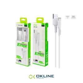 ART.OK-0018 OKLINE Iphone Lightning USB Cavo 150cm Bianco