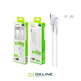 ART.OK-0016 OKLINE Iphone Lightning USB Cavo 100cm Bianco