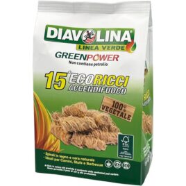 Diavolina accendifuoco eco ricci green x15