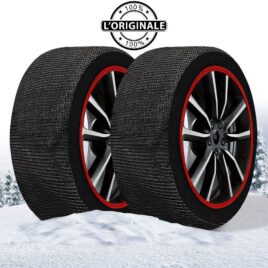 CALZE DA NEVE OMOLOGATE PER AUTO TAGLIA M MODELLO EASY GO IN TESSUTO 3D