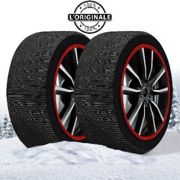 CALZE DA NEVE OMOLOGATE AUTO TAGLIA XXL MARANELLO SUPER X EXTRA RESISTENTI +50%