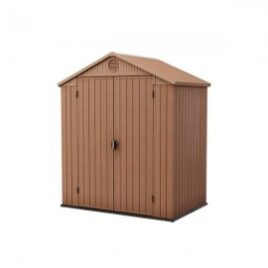 Casetta Da Giardino In Resina 190x122x221H Cm Darwin 6×4 Marrone Keter