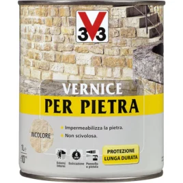 VERNICE PER PIETRA INCOLORE IDEALE PER LA PROTEZIONE E L’IMPERMEABILIZZAZIONE 1 LITRO – V33