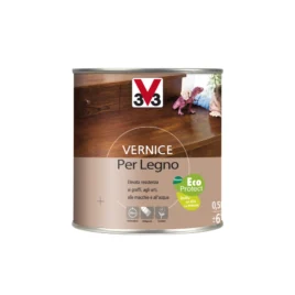 Vernice per legno – toni legno – aspetto opaco – marrone – 0,5 litri