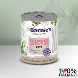 BARNIE’S Umido Monoproteico Salmone con Semi di Lino 400 g