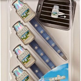 Yankee Candle Car Vent Stick Profumatore per Auto, Clean Cotton, Confezione da 4 Pezzi