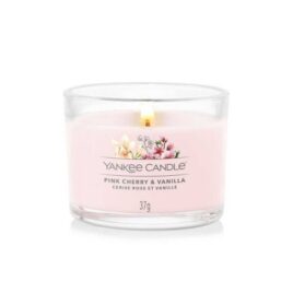 Candela profumata votive in vetro pink cherry vanilla